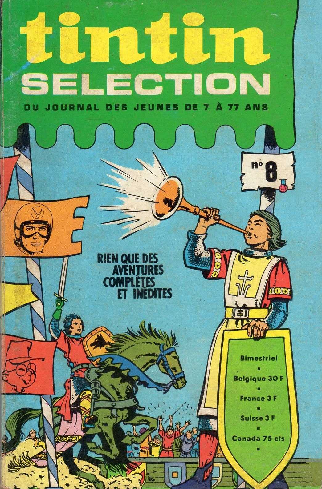 Scan de la Couverture Tintin Slection n 8